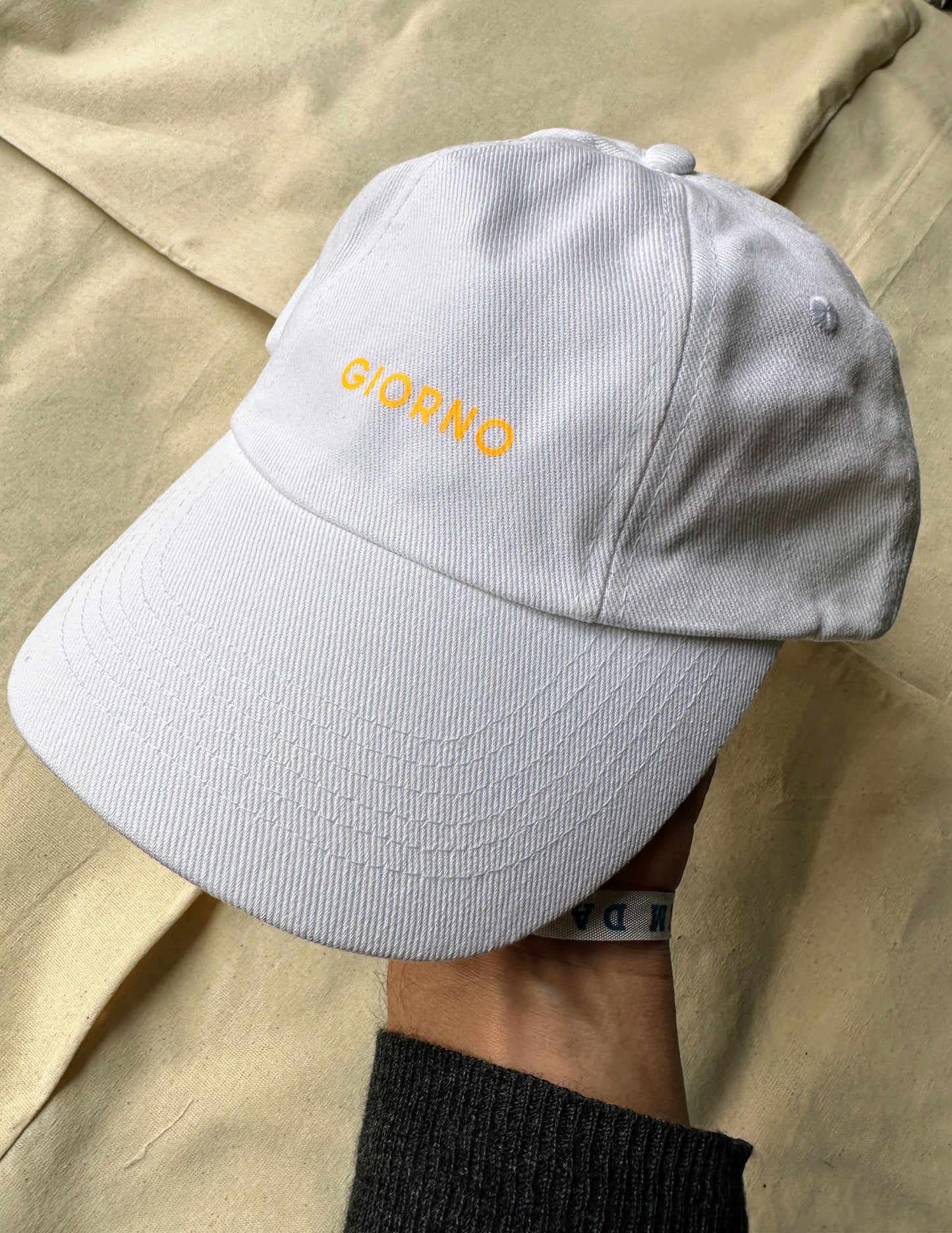 GIORNO Cap / Weiß - Neonorange
