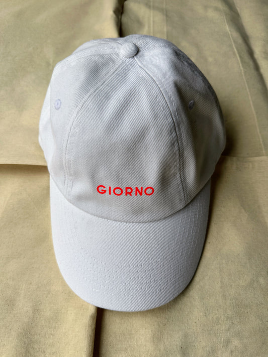 GIORNO Cap / Weiß - Neonrot