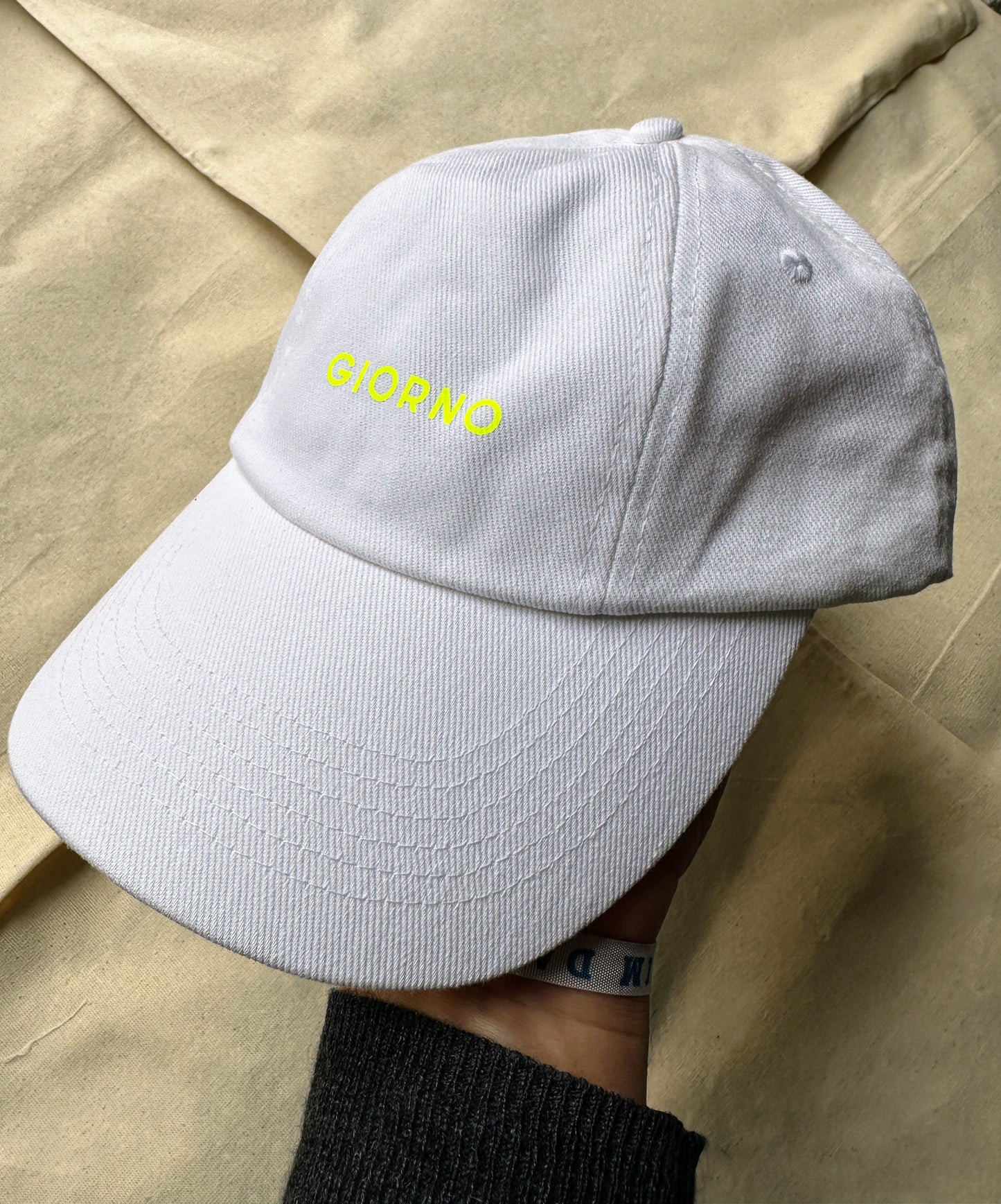 GIORNO Cap / Weiß - Neongelb