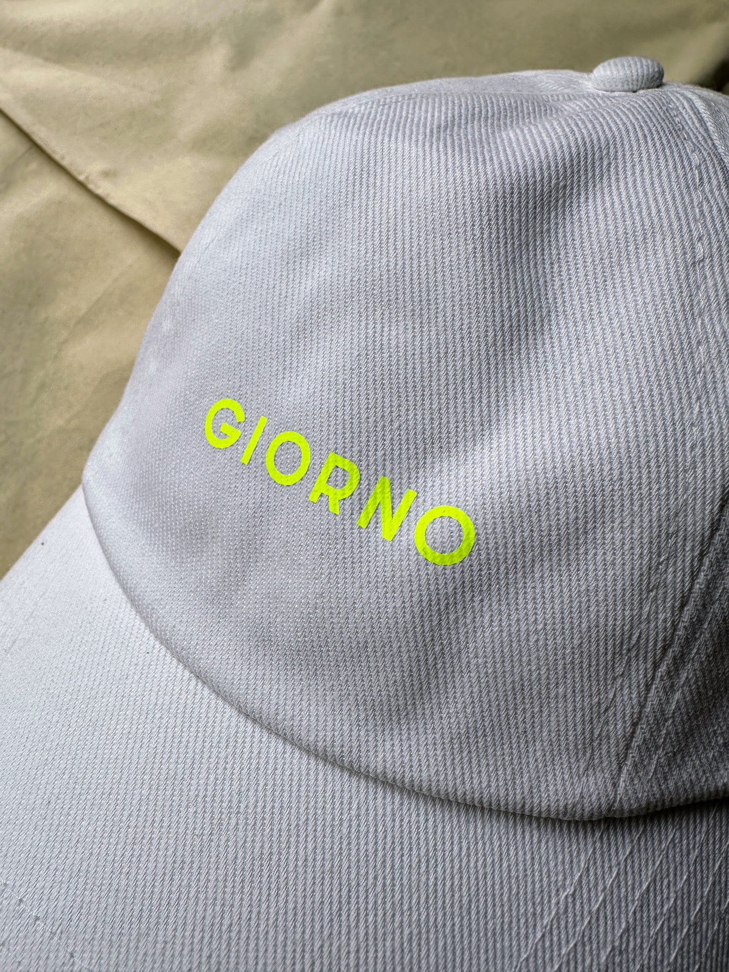 GIORNO Cap / Weiß - Neongelb
