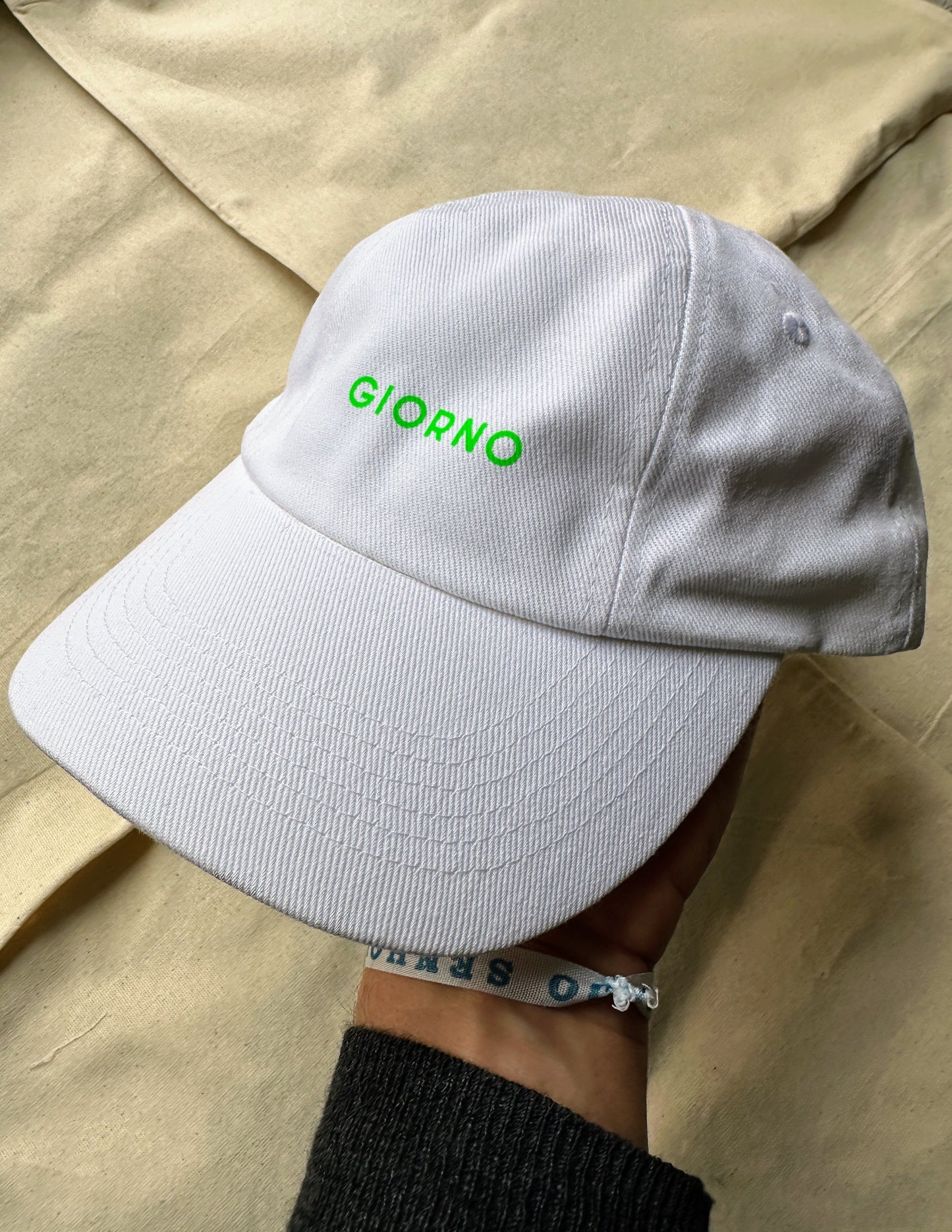 GIORNO Cap / Weiß - Neongrün