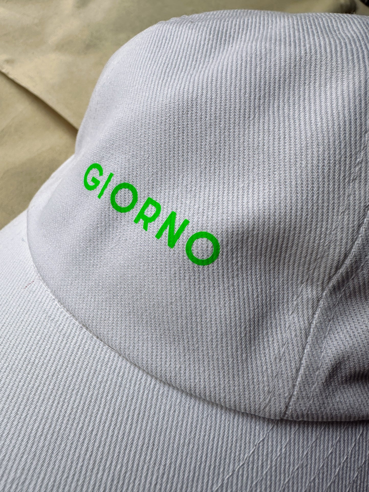 GIORNO Cap / Weiß - Neongrün